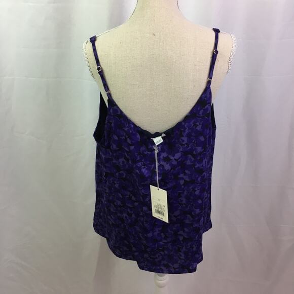 A New Day Floral Tank Top Blue Small - Picture 13 of 15